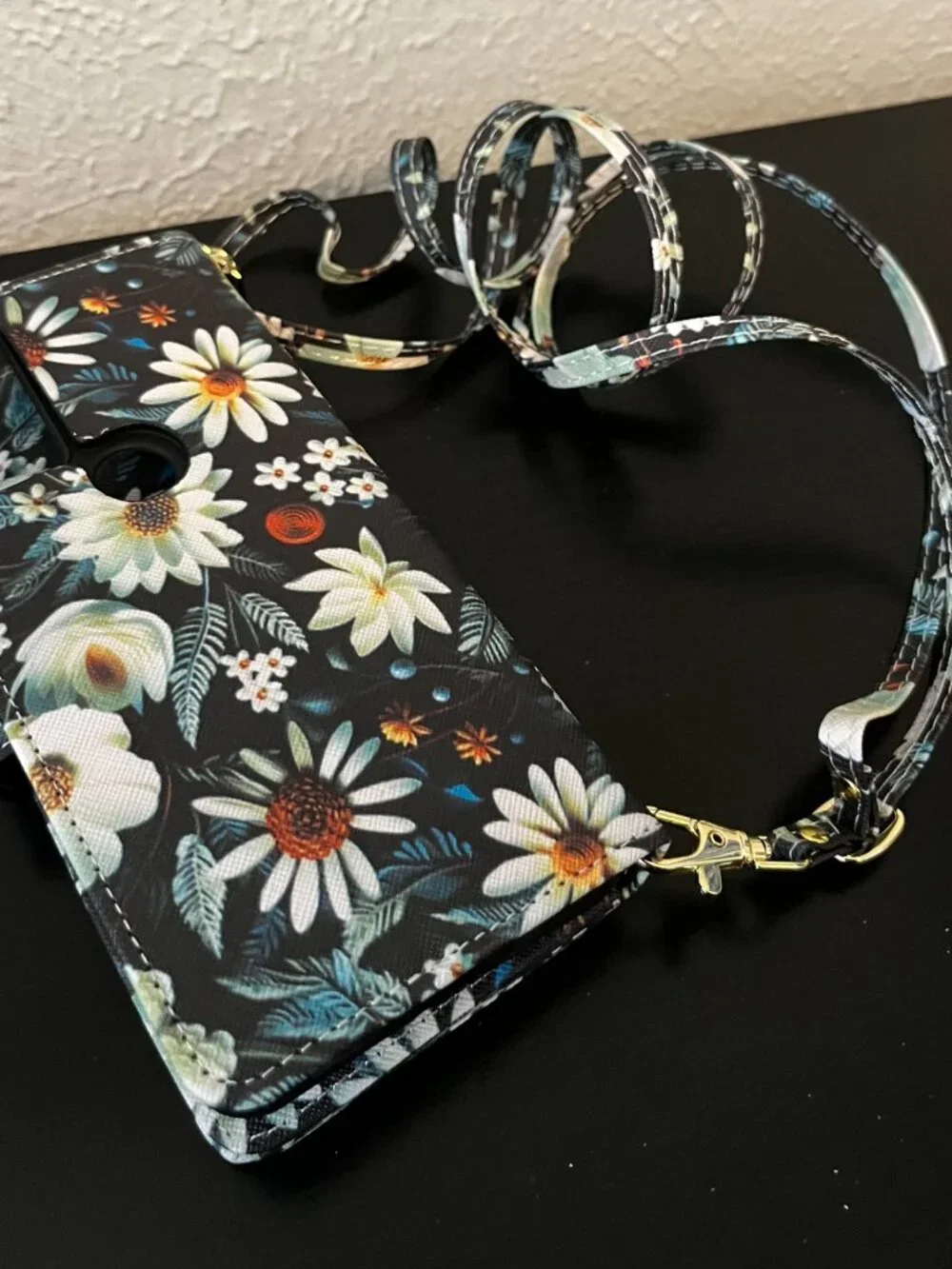 NEW Flower Leather Crossbody Wallet Case Purse for Samsung Galaxy Z